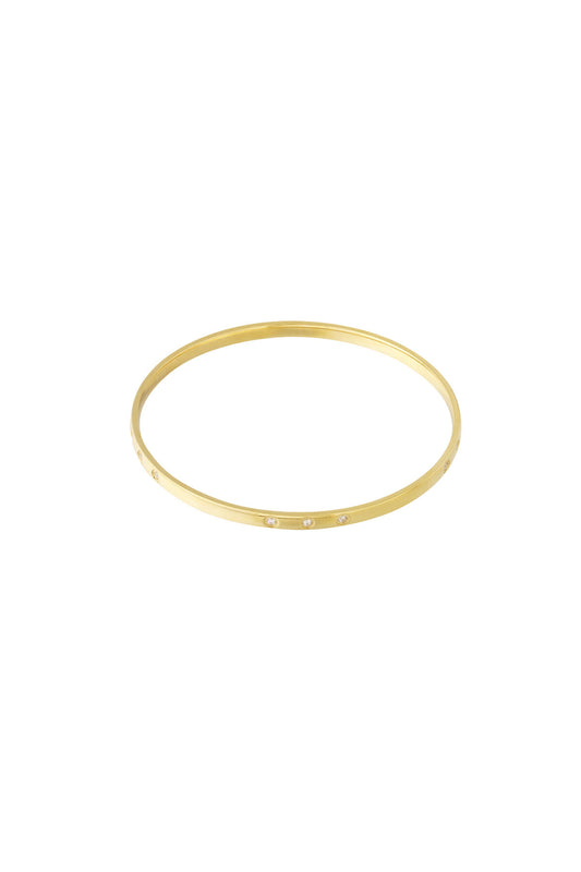 Elegant 14K Gold Plated Bangle for Everyday Glam