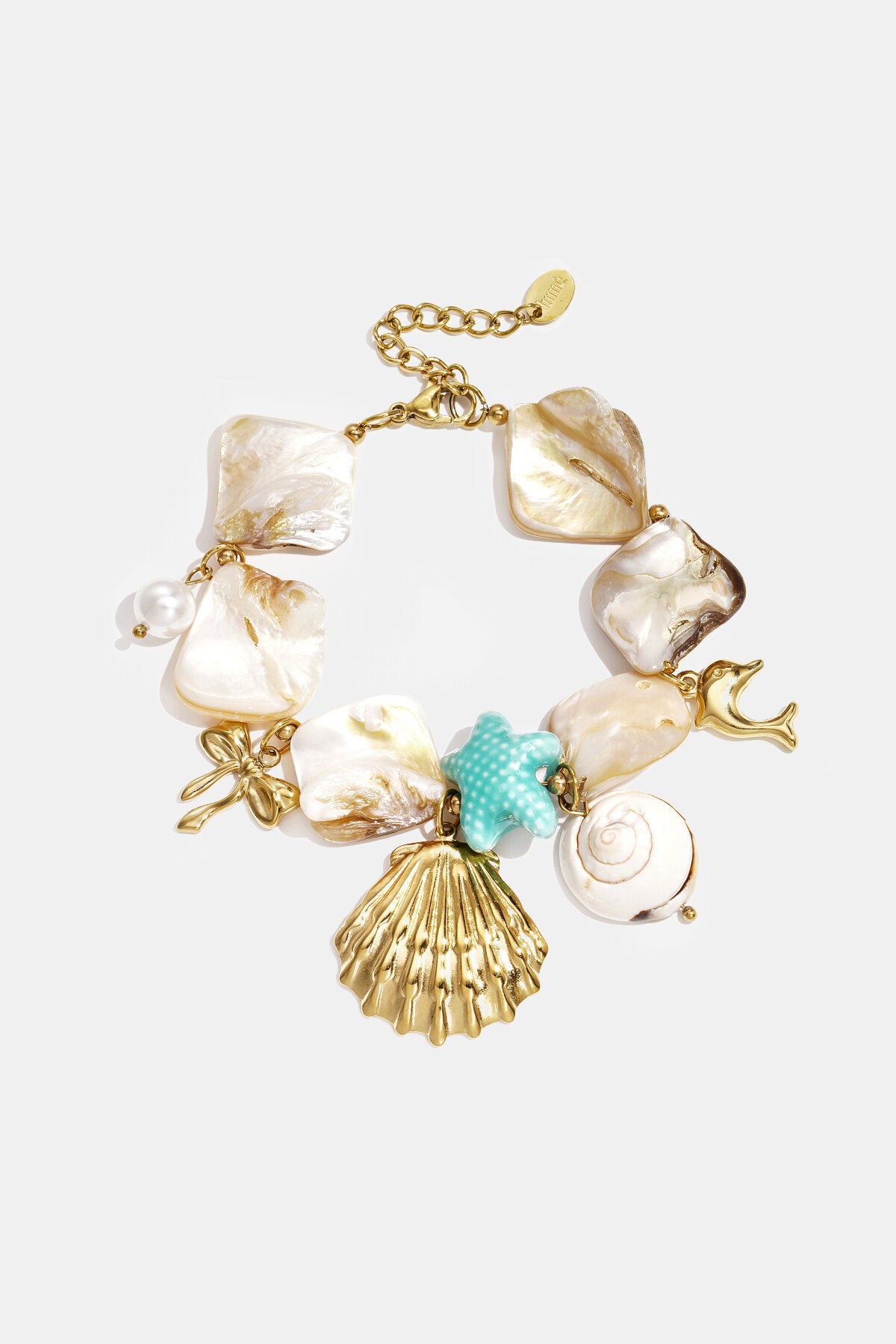 Elegant Gold Beaded Bracelet for Spring/Summer Romance
