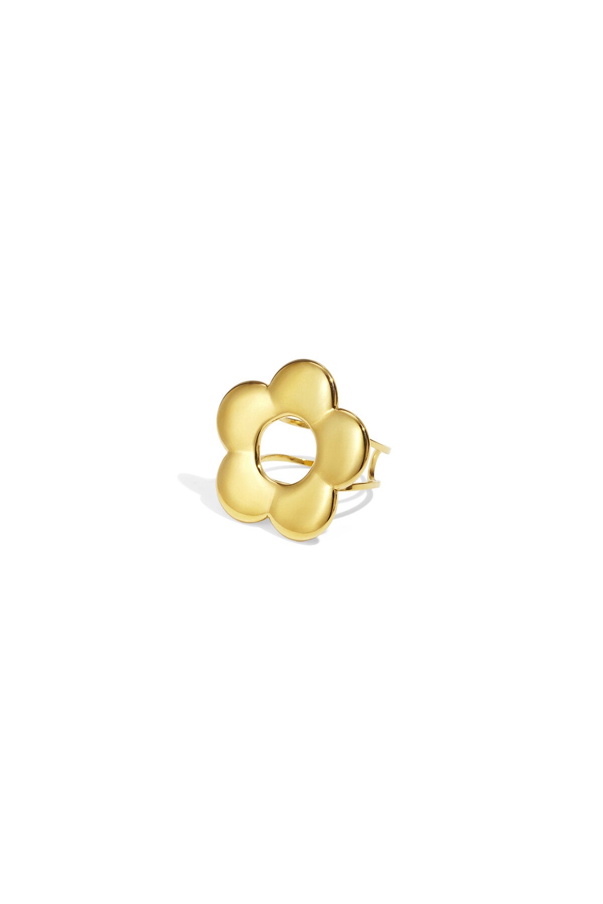 Elegant Flower Statement Ring - Adjustable Fit
