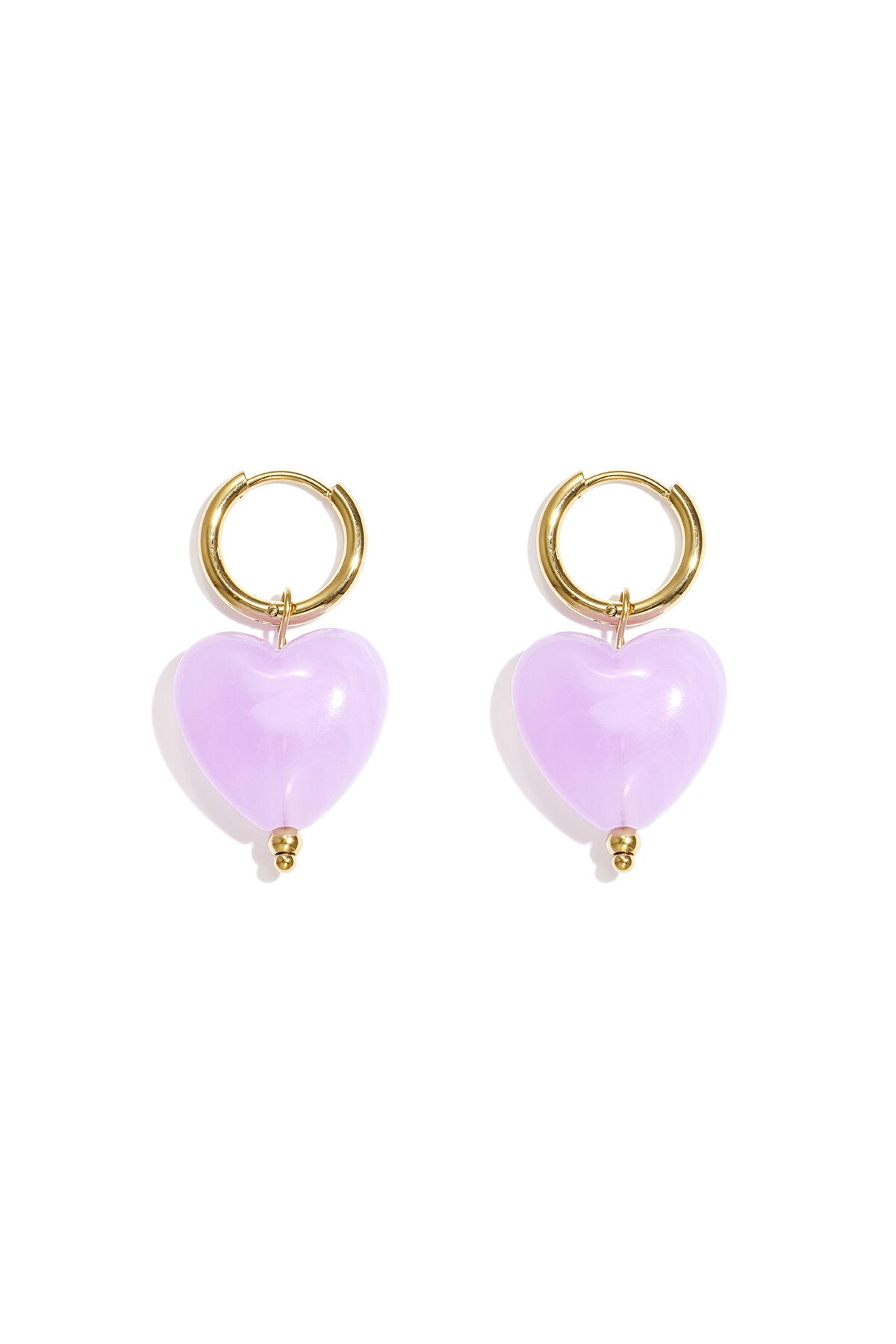 Elegant Spring/Summer Heart Drop Earrings for Women