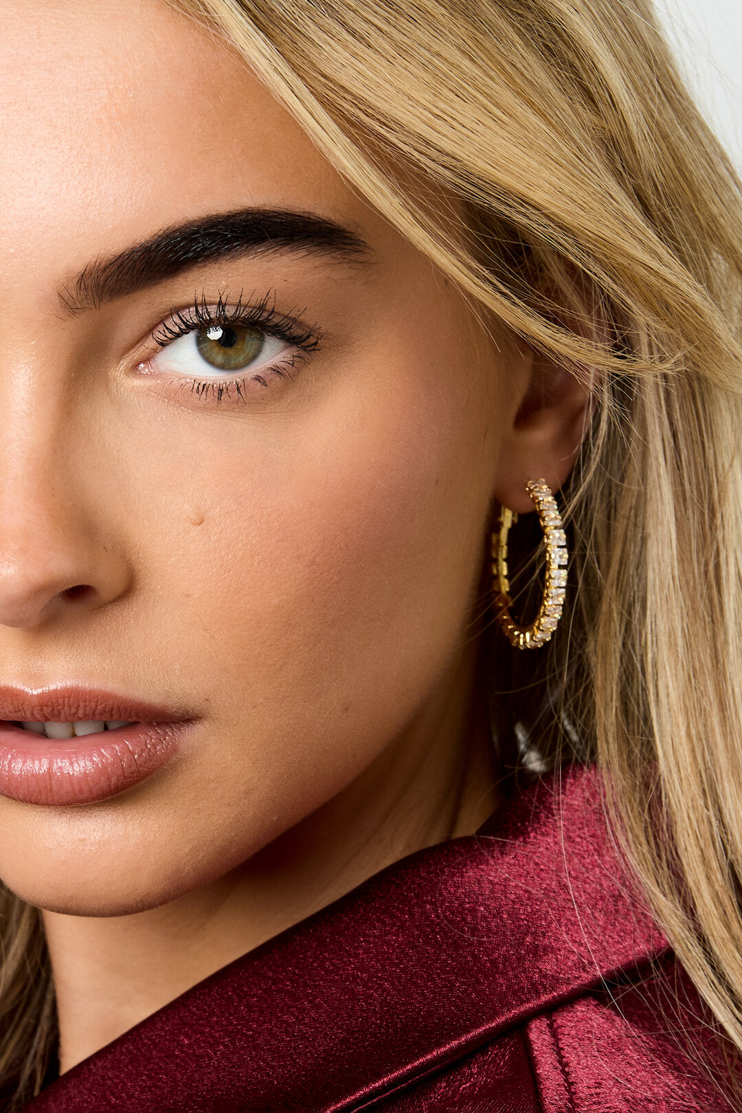 Elegant Circle Party Earrings for Women - Silver & Gold