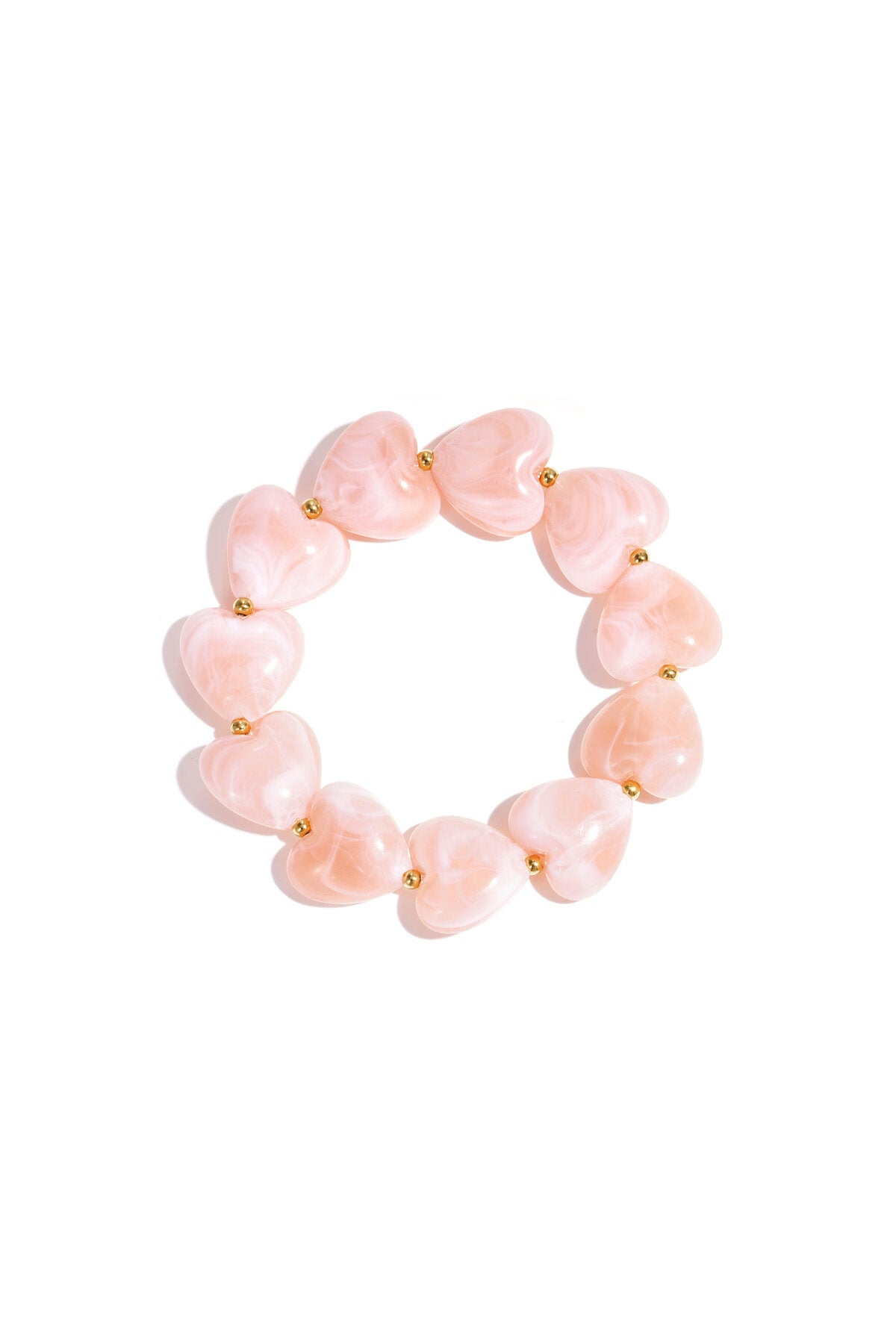 Charming Heart Beads Bracelet for Women
