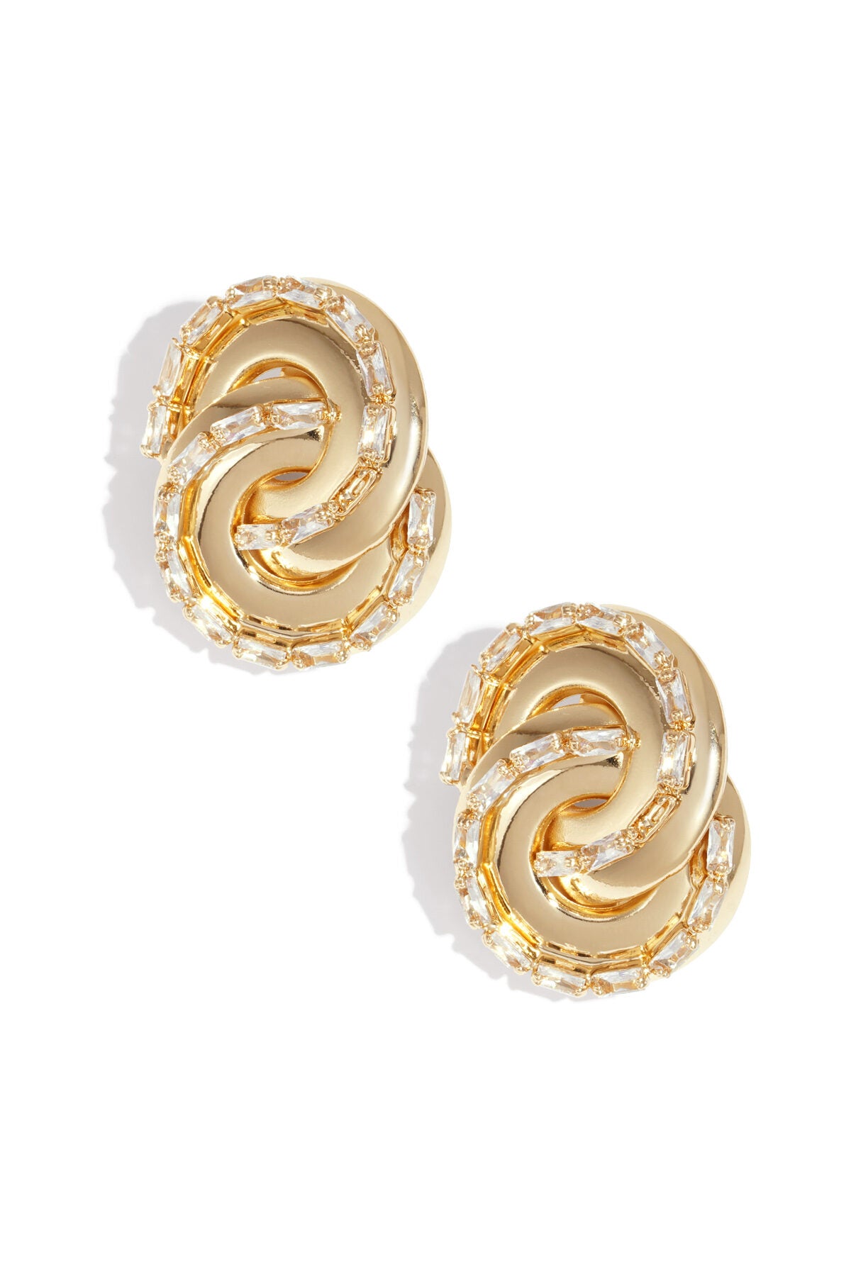 Elegant Irregular Shaped Stud Earrings - Luxurious Party Accessory