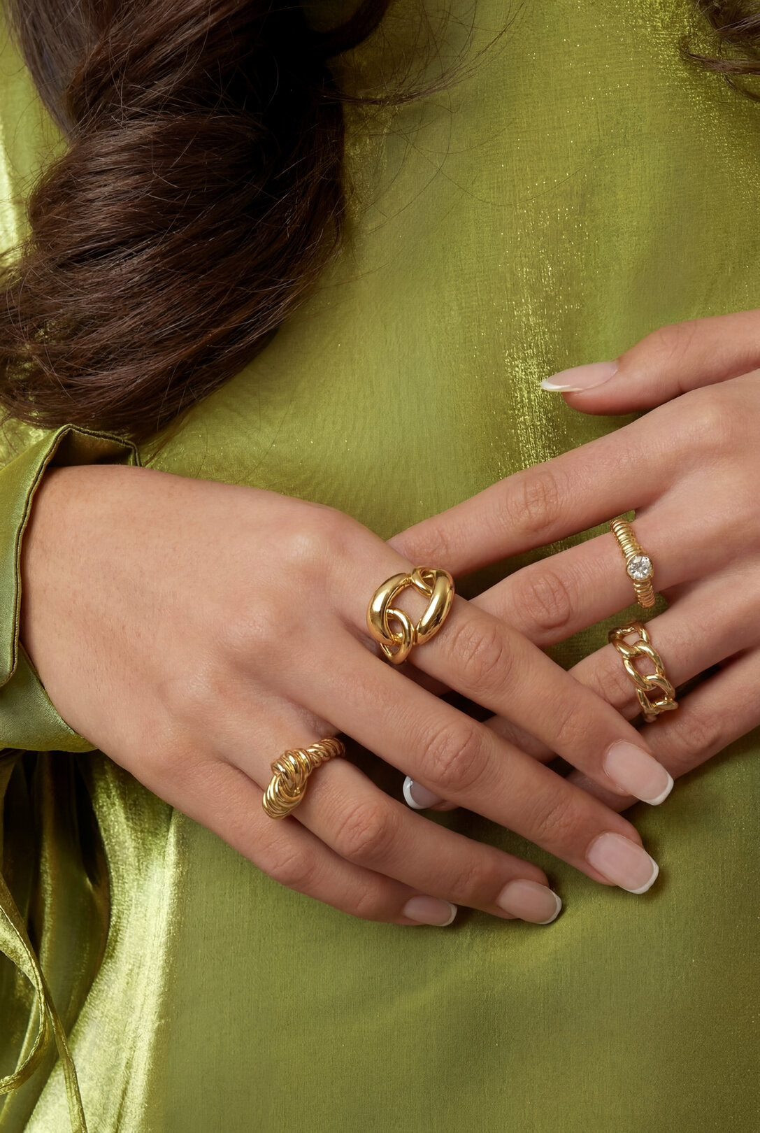 Elegant 14K Gold Plated Statement Ring for Everyday Glam