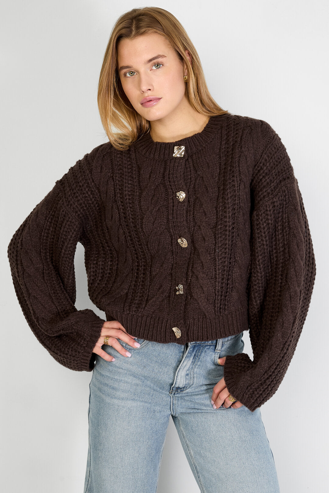Elegant All-Season Knit Cardigan for Women