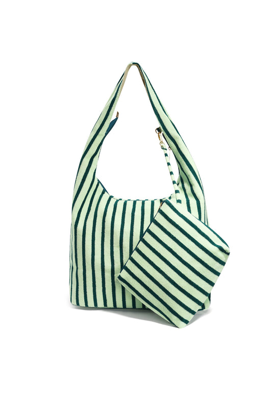 Chic Hobo Bag for Spring/Summer in Grey, Pink, Green