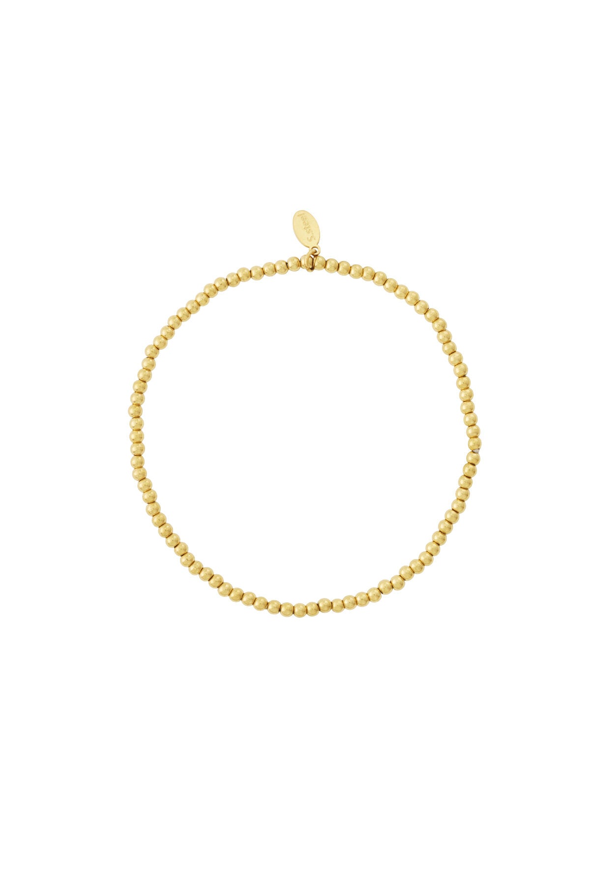 Elegant Stainless Steel Beaded Bracelet for Women