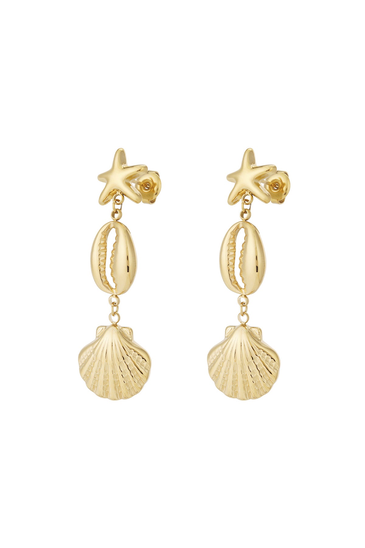Elegant 14K Gold Plated Drop Earrings for Women