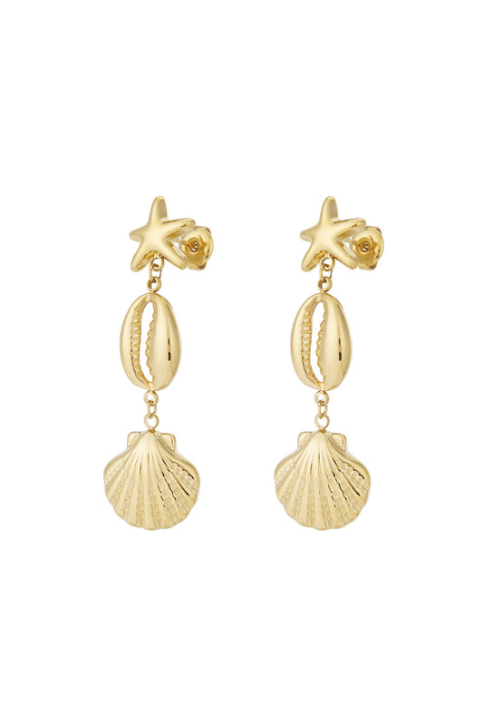 Elegant 14K Gold Plated Drop Earrings for Women