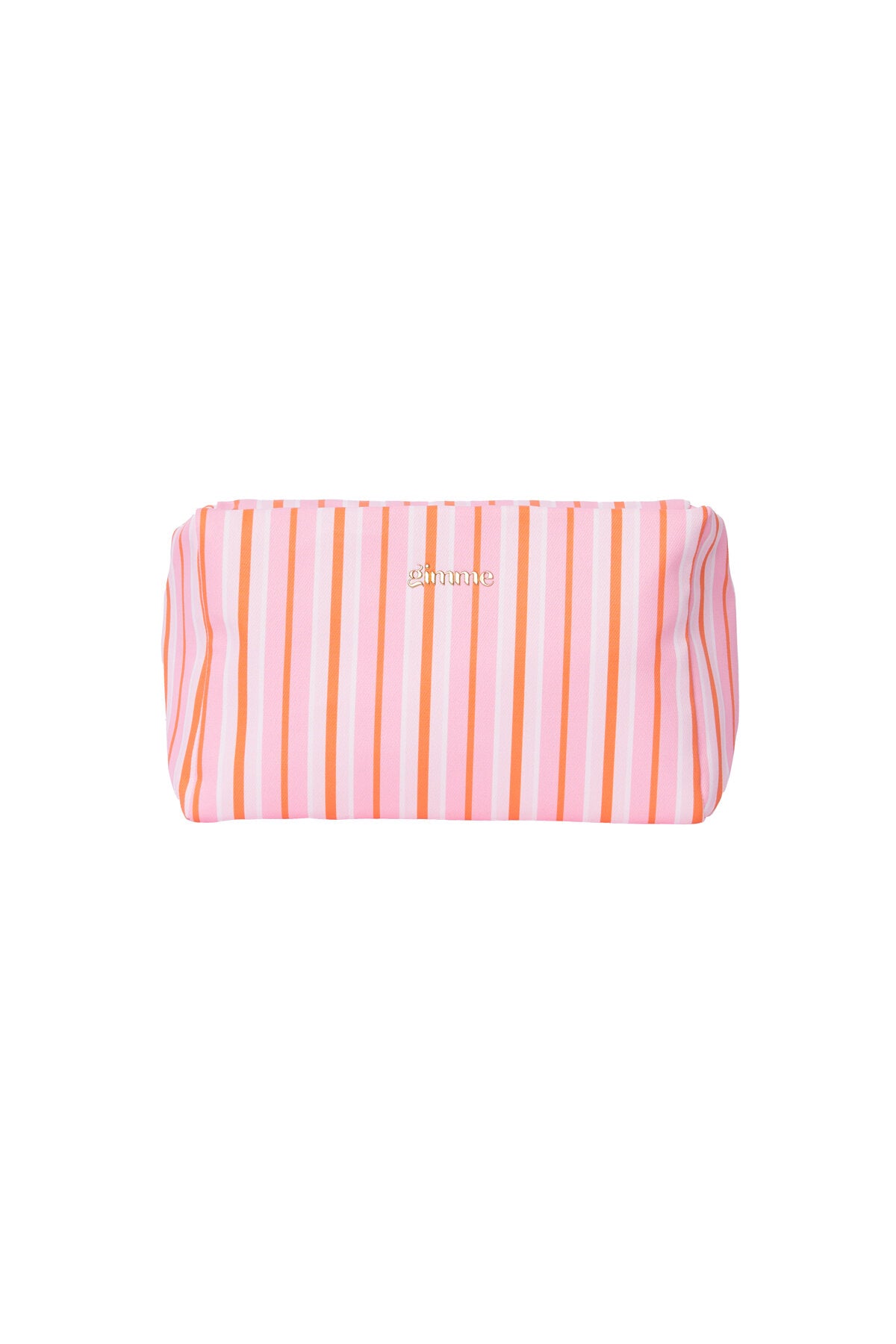 Gimme Simple Stripe Makeup Bag - Khaki, Pink, Blue