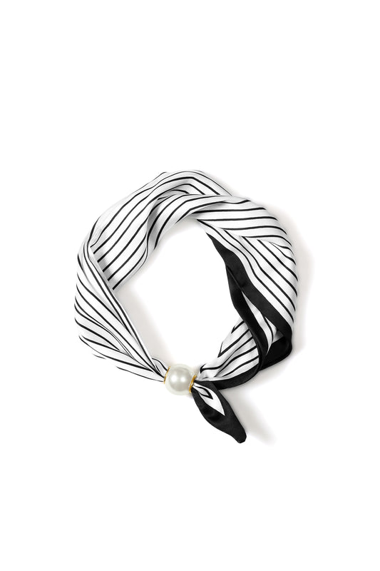 Zomersjaals met strepen, casual, polyester, dagelijkse accessoires