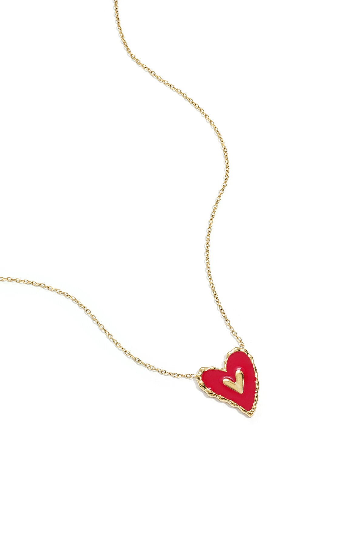 Elegant Gold Heart Pendant Necklace for Women