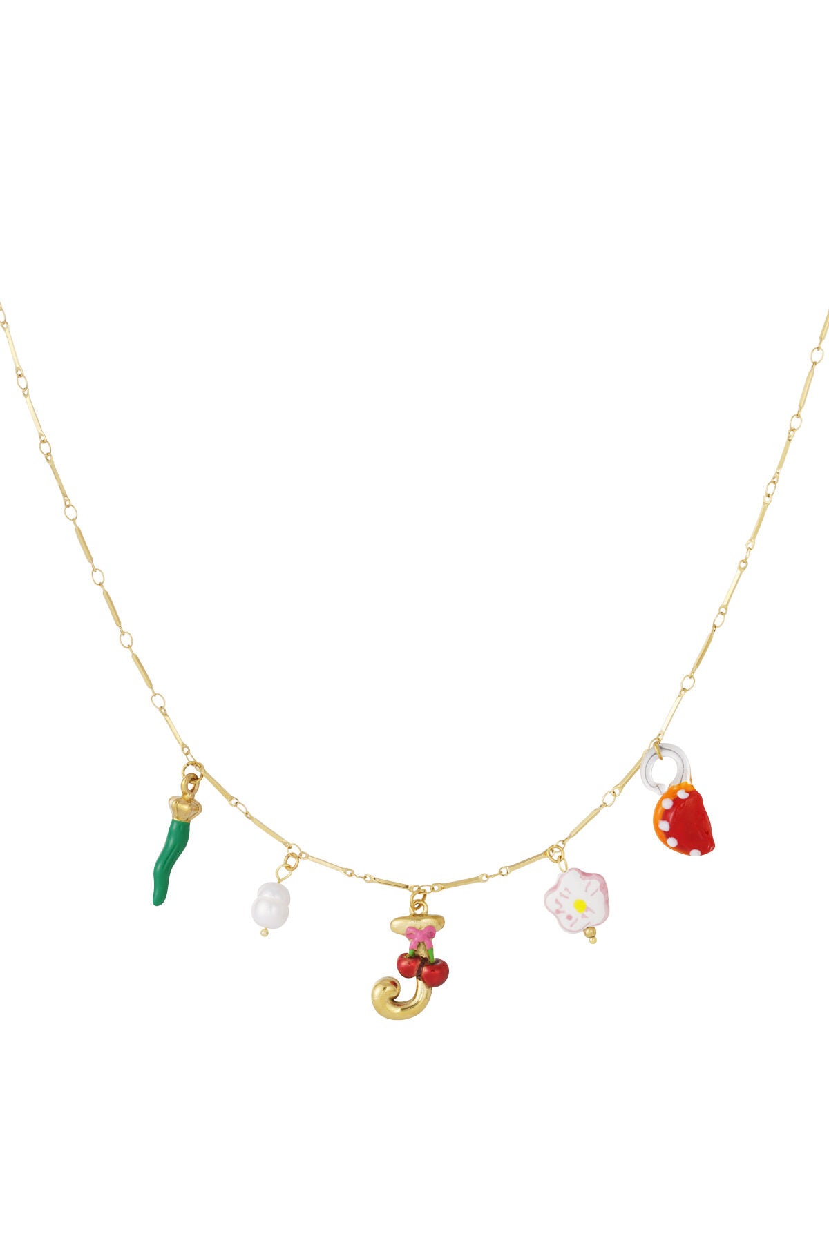 Elegant Letter Pendant Necklace for Spring/Summer