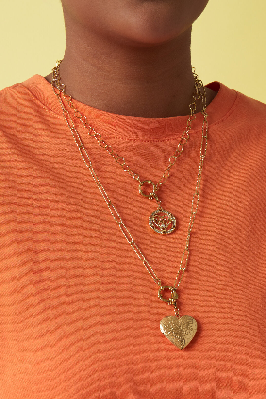 Elegant Gold Stainless Steel Chain Necklace for Everyday Wear