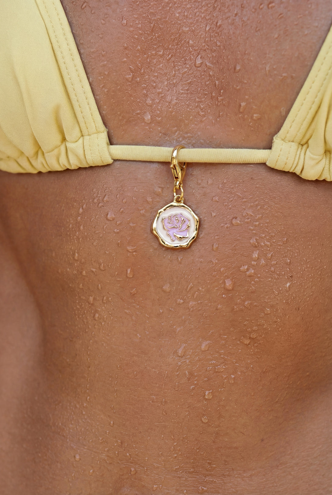 Sieraden bedel roos op munt DIY