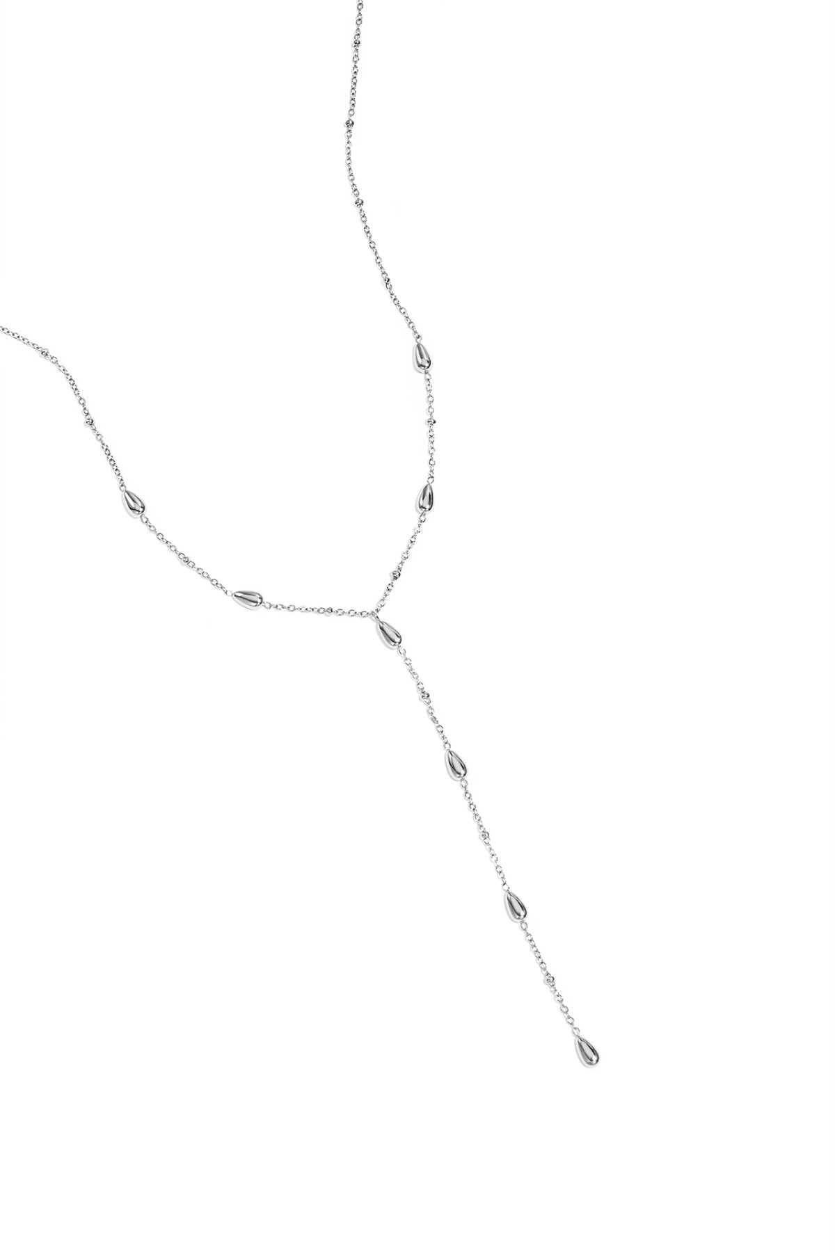 Elegant Stainless Steel Pendant Necklace - Silver & Gold