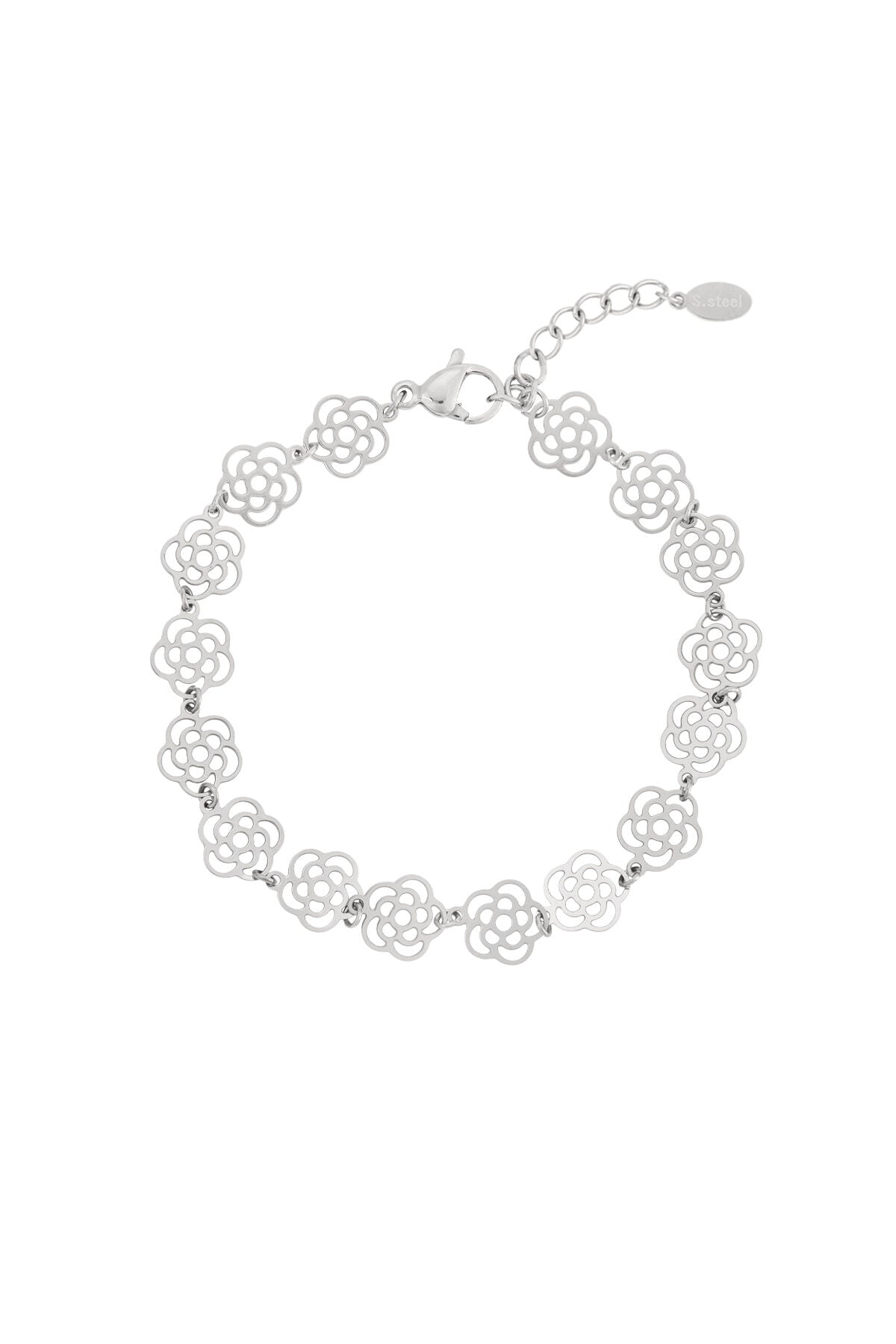 Elegant Flower Chain Bracelet for Women, Spring/Summer