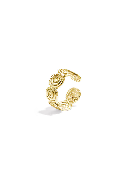 Elegant Adjustable Minimalist Ring in Silver & Gold