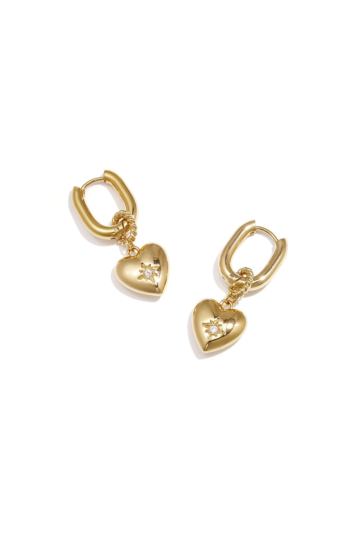 Elegant Heart-Shaped Drop Earrings for Everyday Glam