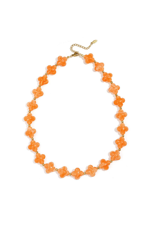 Charming Spring/Summer Beaded Necklace in Vibrant Colors