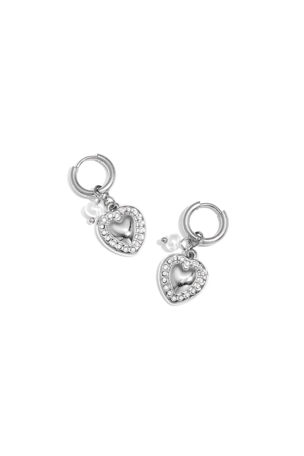 Elegant Heart-Shaped Drop Earrings for Everyday Glam