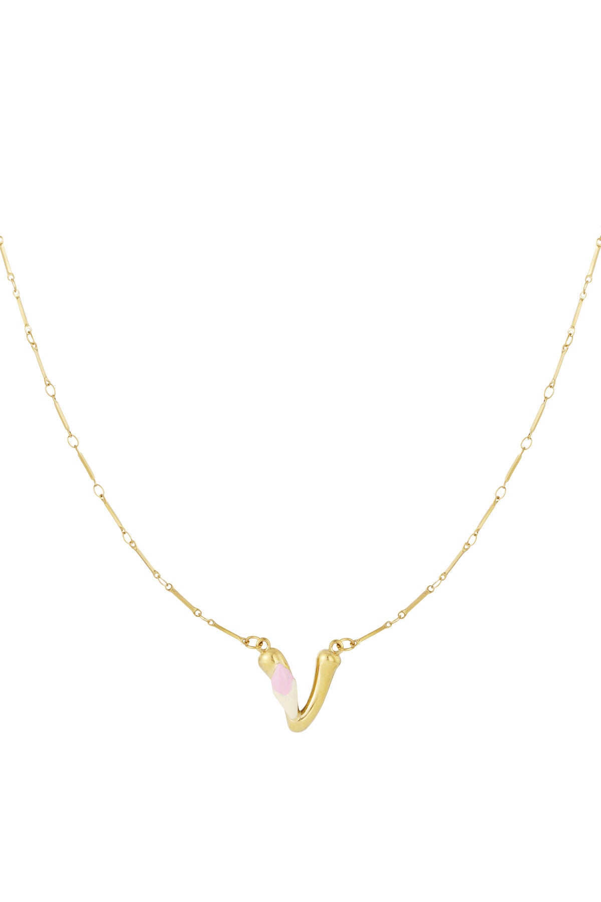 Elegant Letter Pendant Necklace for Spring/Summer