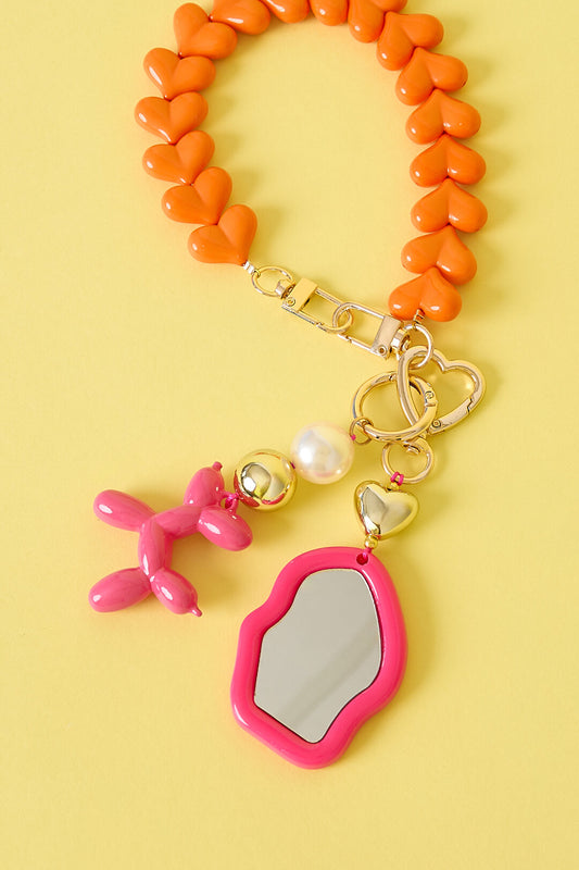 Chic Acrylic & Alloy Bag Charms for Spring/Summer