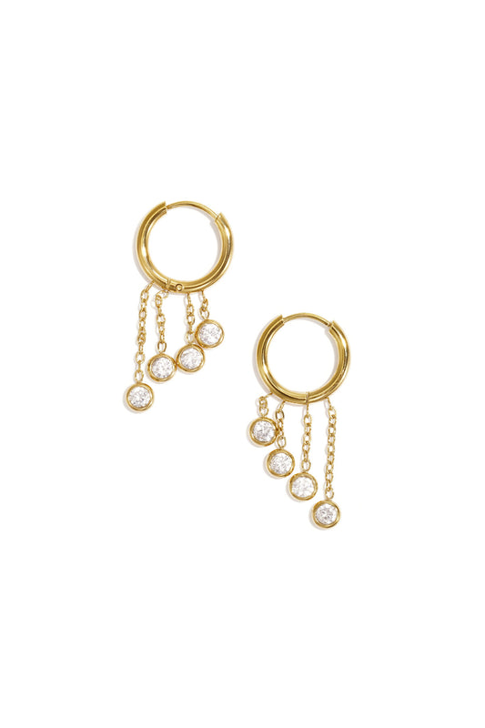 Elegant Stainless Steel Drop Earrings - Simple Yet Stunning