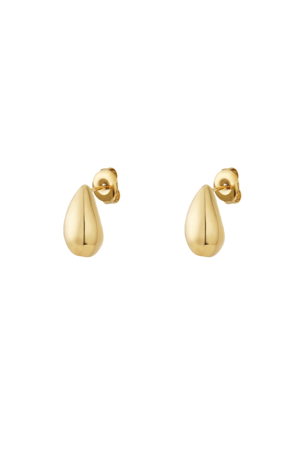 Elegant 14K Gold Plated Droplet Stud Earrings