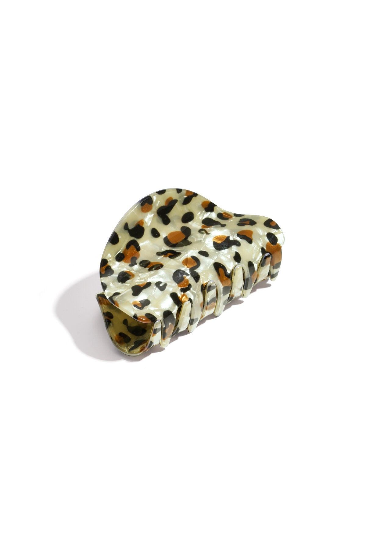 Stylish Leopard Print Acrylic Hair Clips for Women