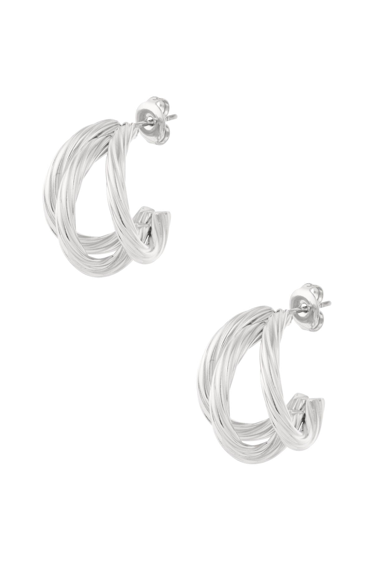 Stylish Stainless Steel Hoop Earrings for Women