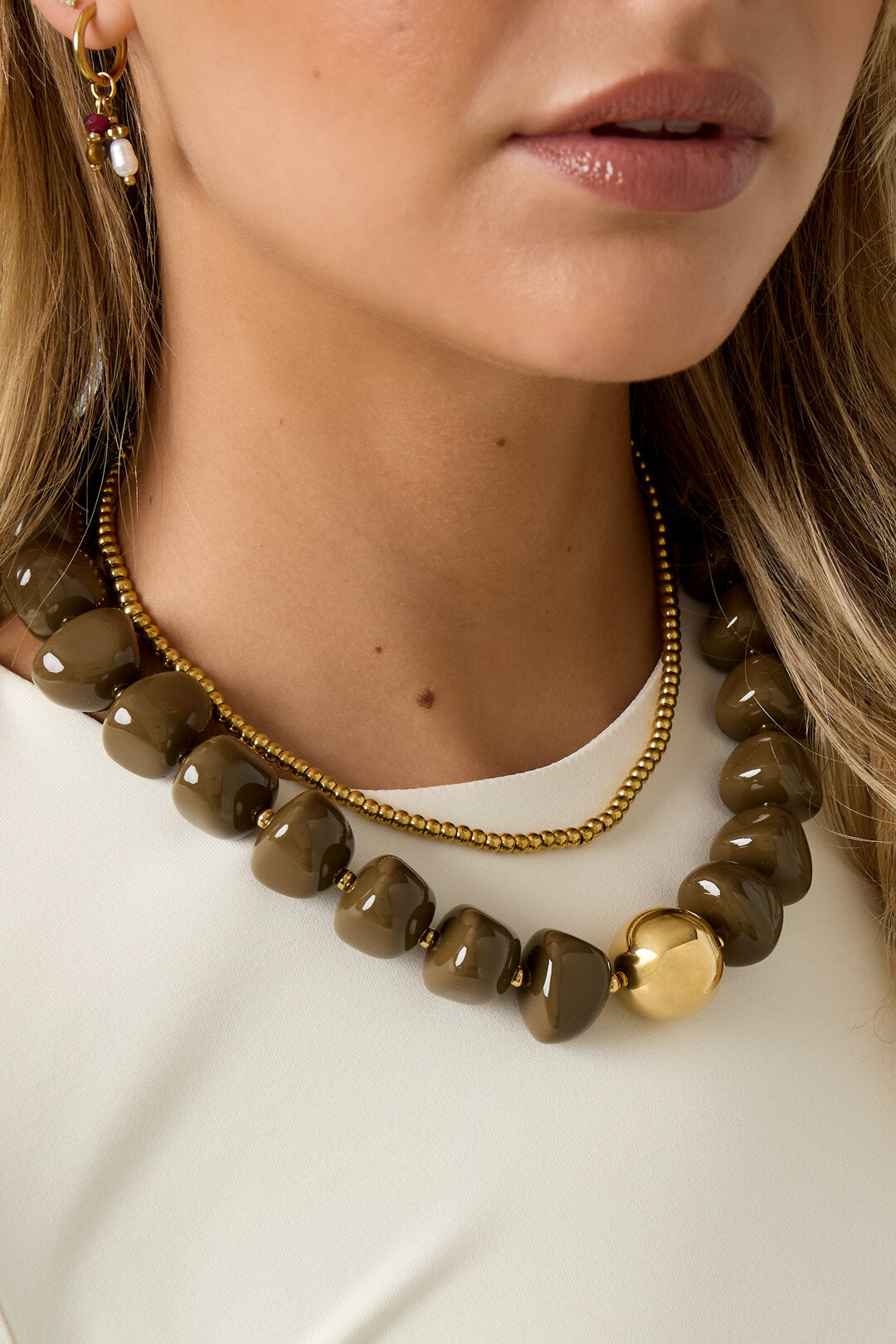 Elegant Retro Beaded Necklace for Fall/Winter