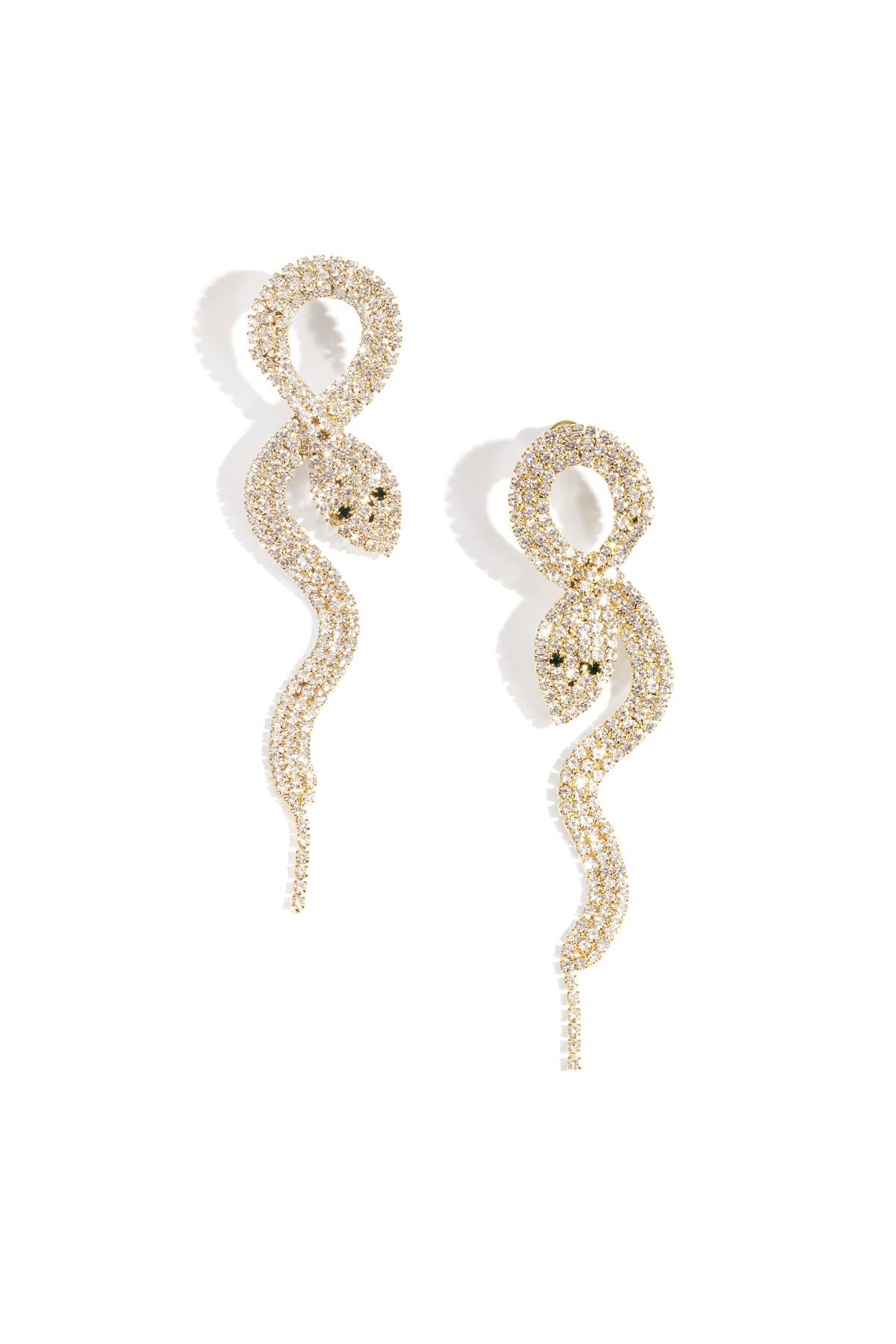 Elegant Snake Statement Earrings for Christmas