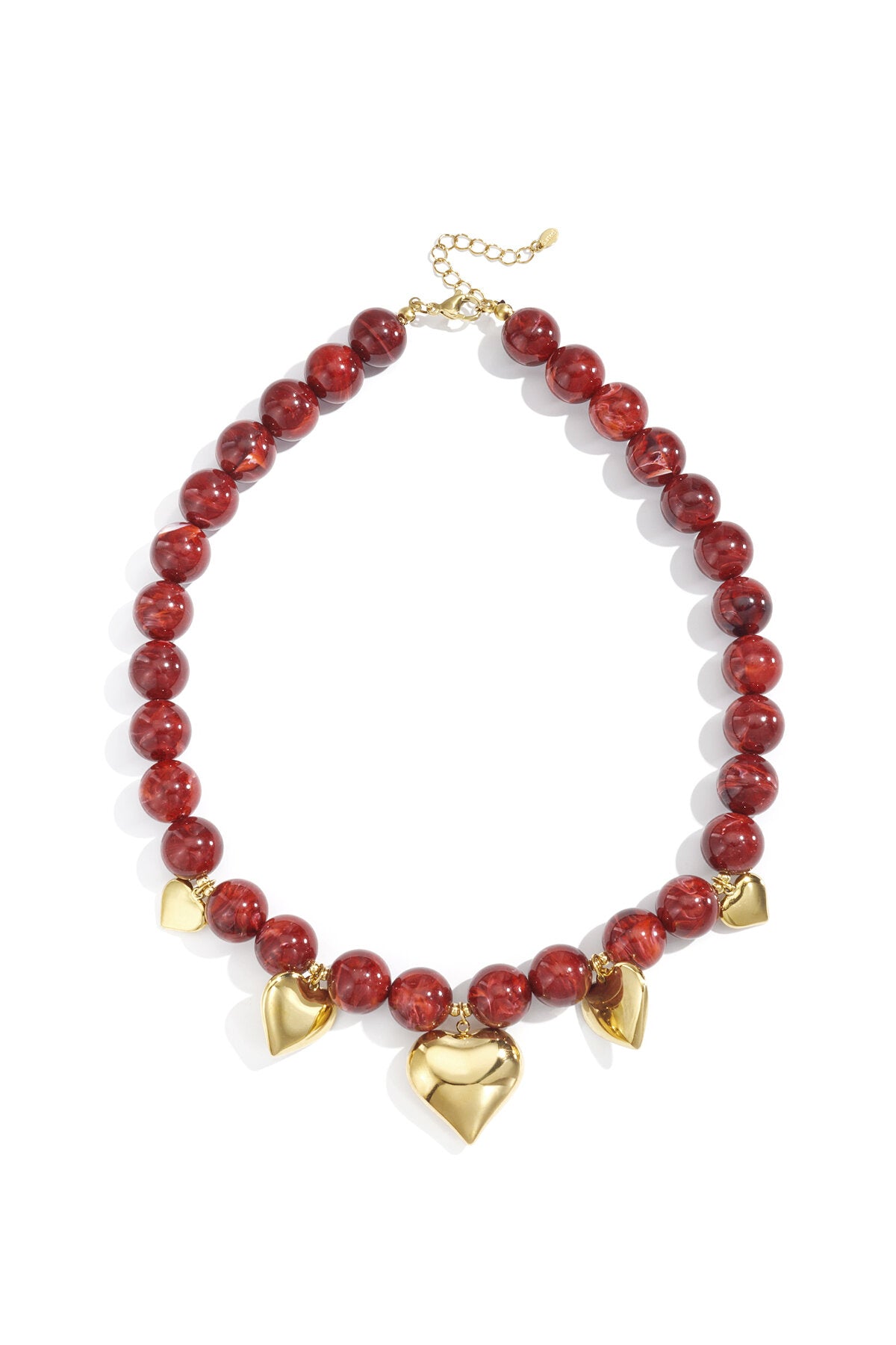 Chic Acrylic Beaded Necklace for Winter Elegance