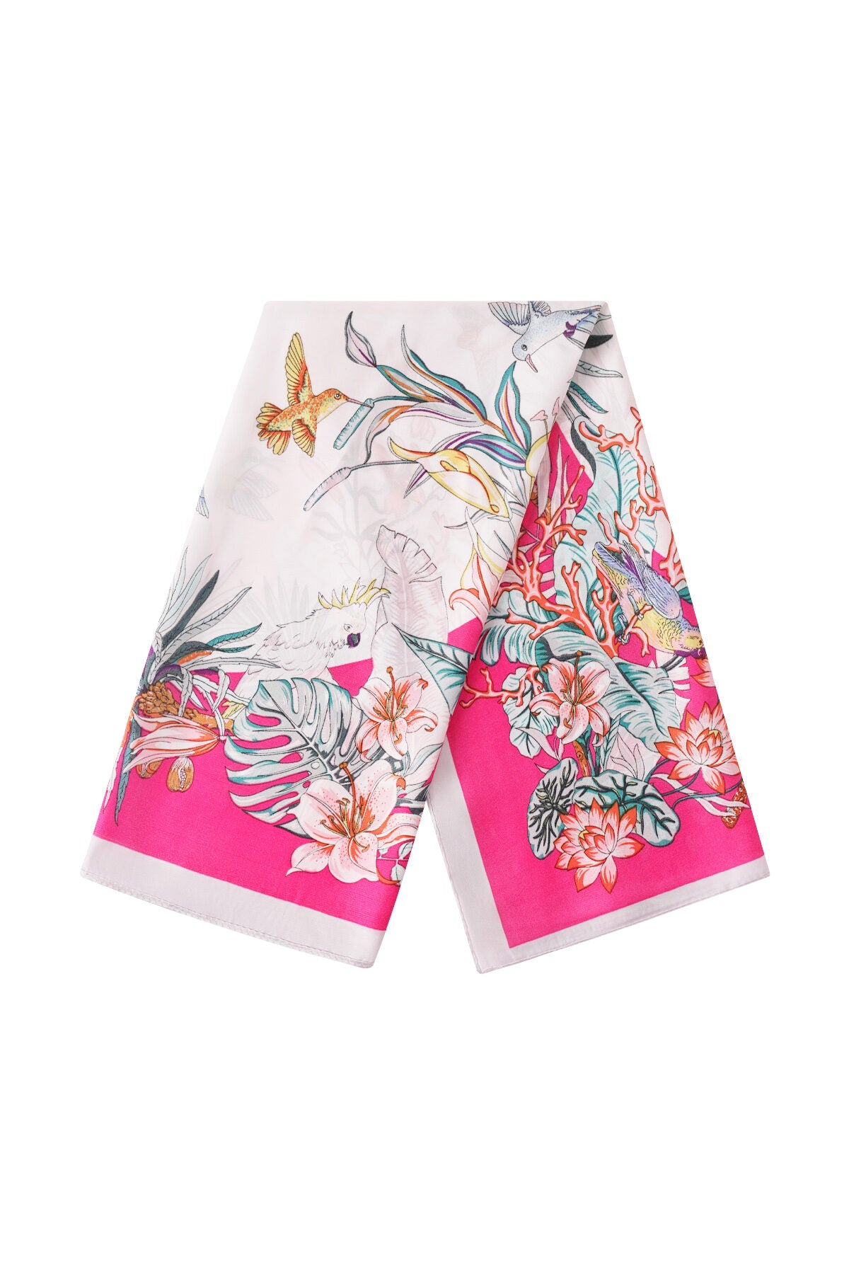 Elegant Fuchsia Summer Scarf for Women