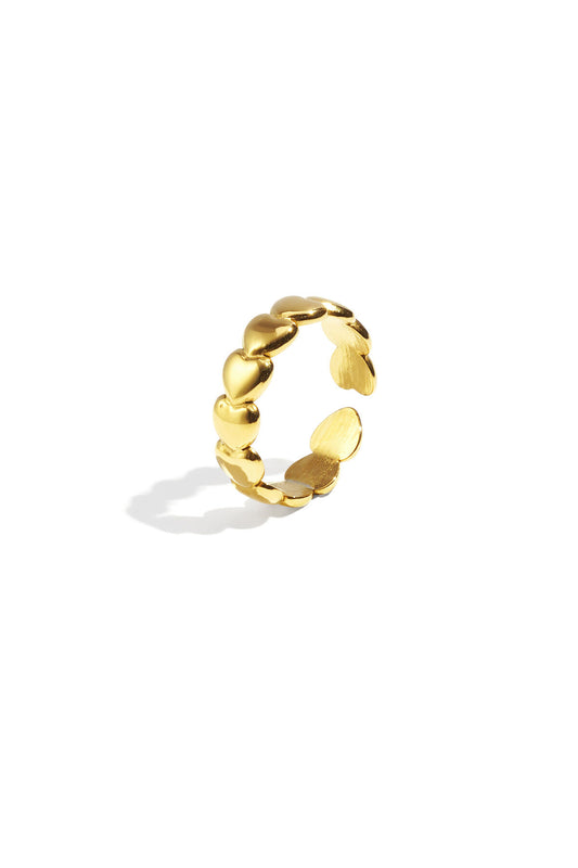 Elegant Adjustable Minimalist Heart Ring