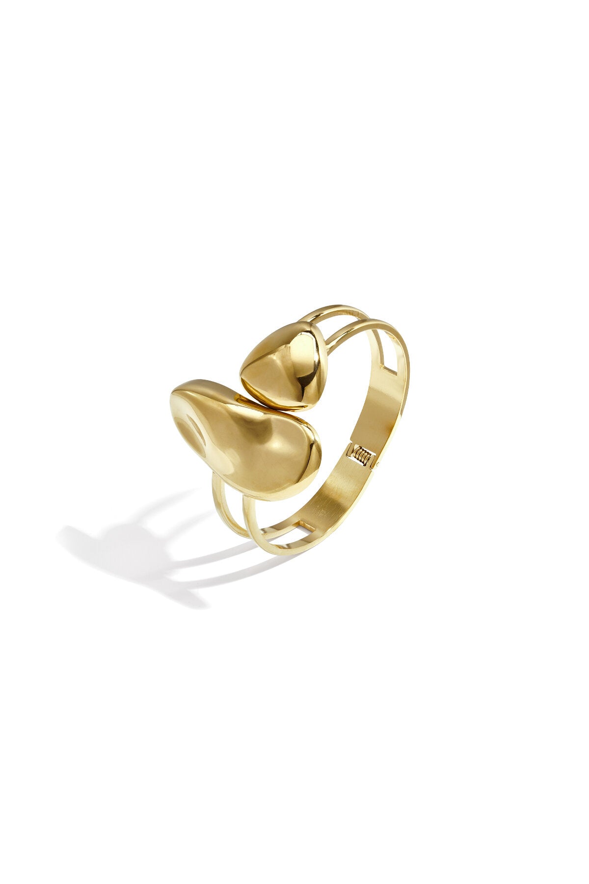Stylish Gold Irregular Bangle for Everyday Wear