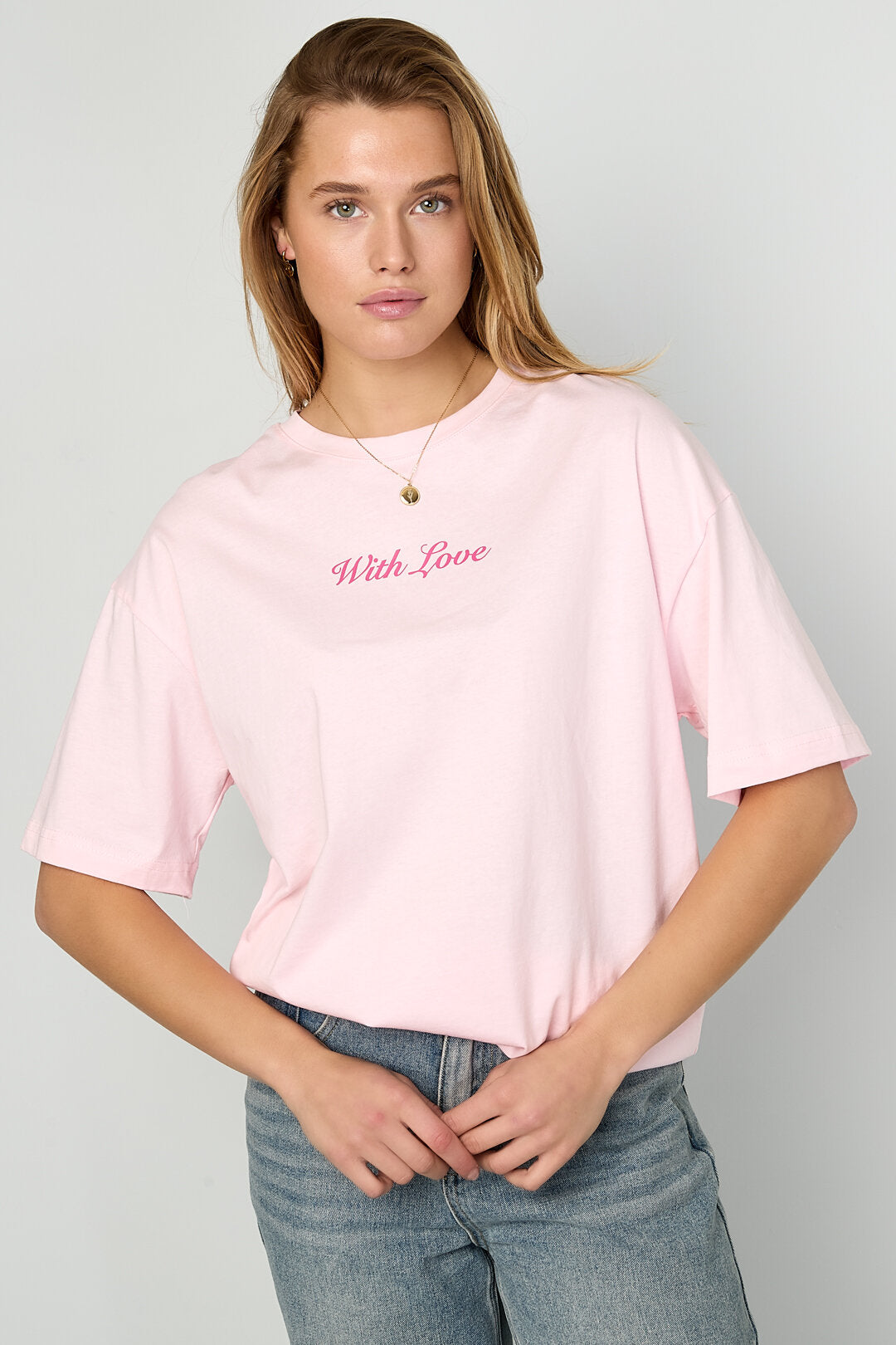 Gimme Comfortable Knitted Cotton T-Shirts in Pink and Red