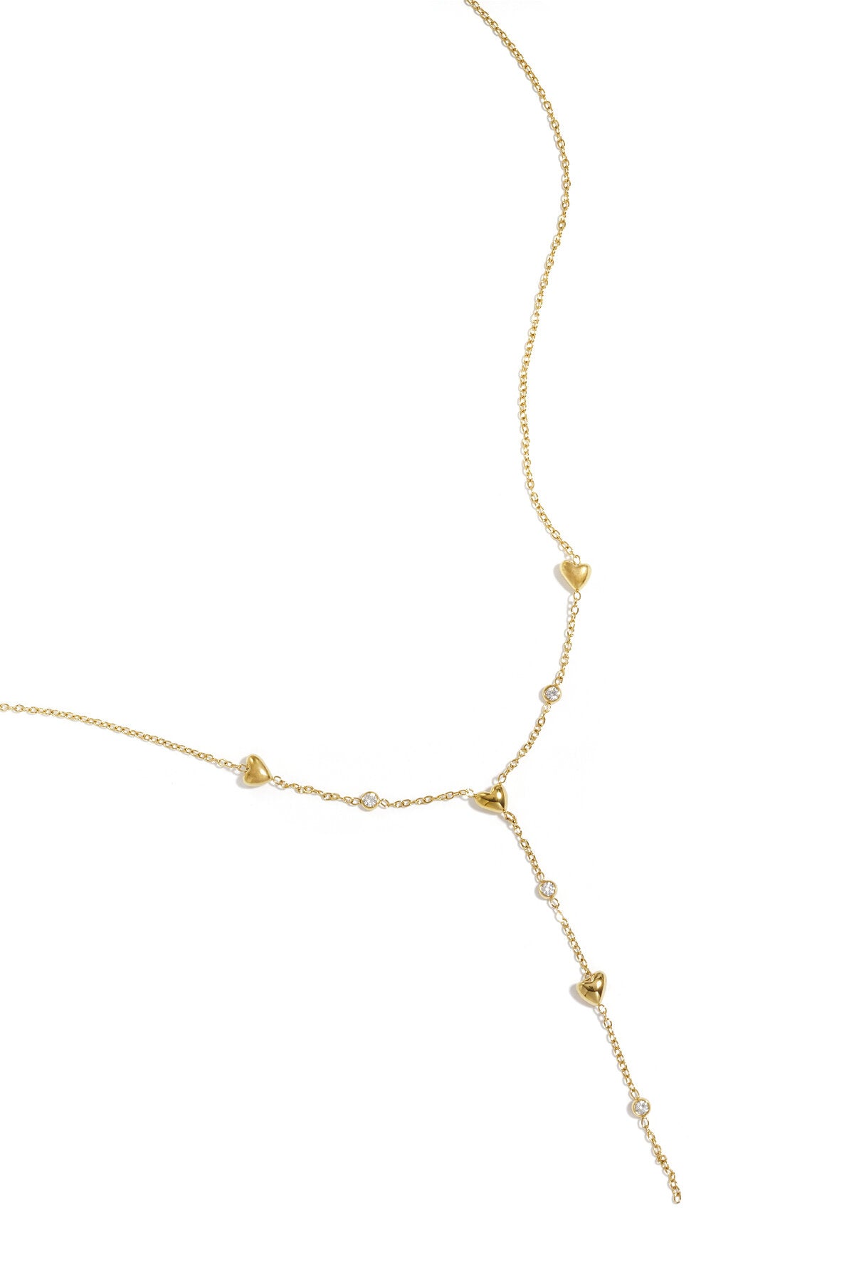 Elegant Heart Rhinestone Necklace for Daily Wear
