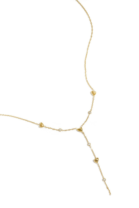 Elegant Heart Rhinestone Necklace for Daily Wear