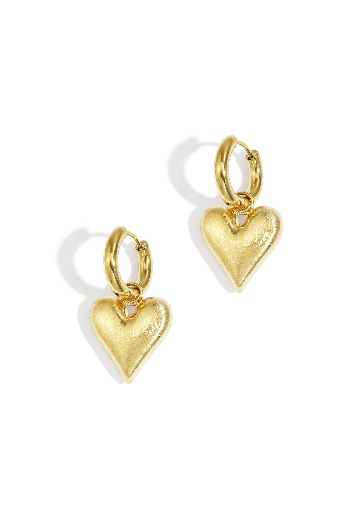 Elegant Heart-Shaped Drop Earrings for Everyday Wear