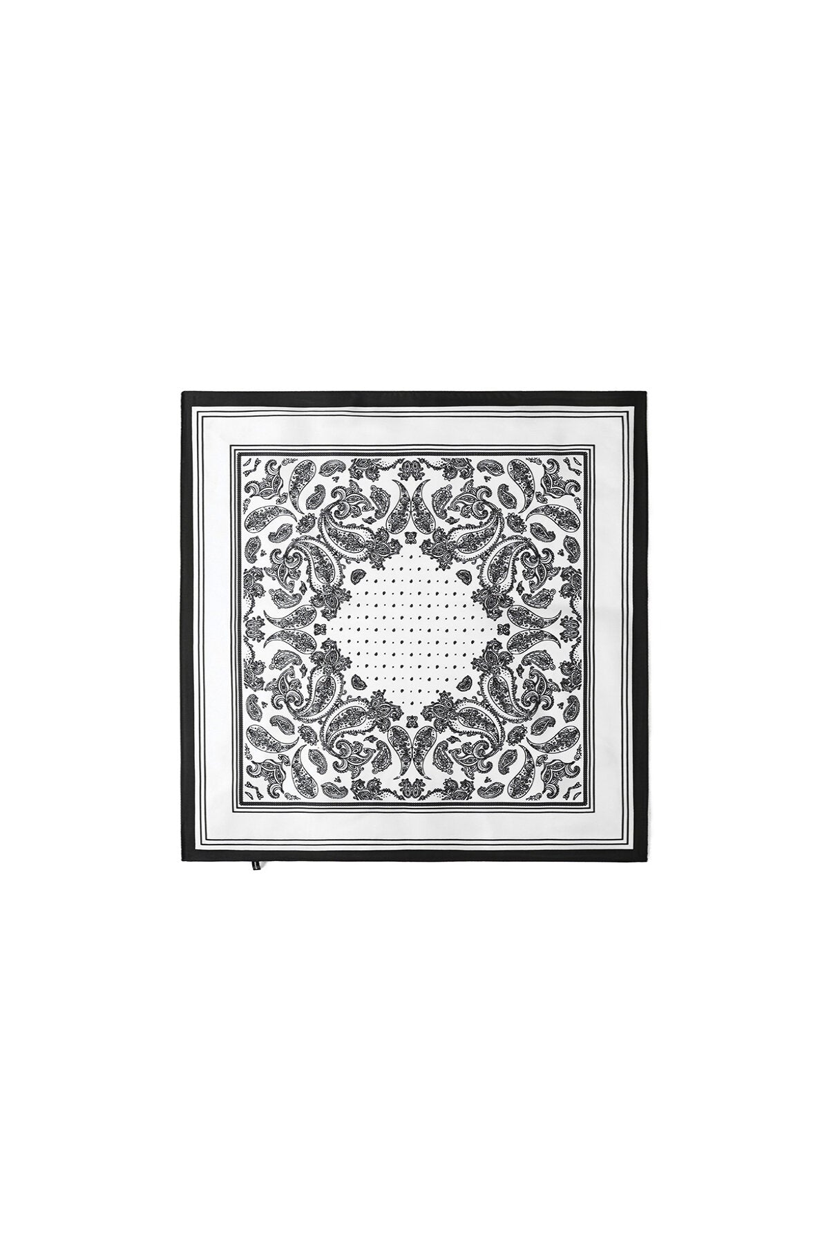 Elegant White Paisley Summer Scarf for Women