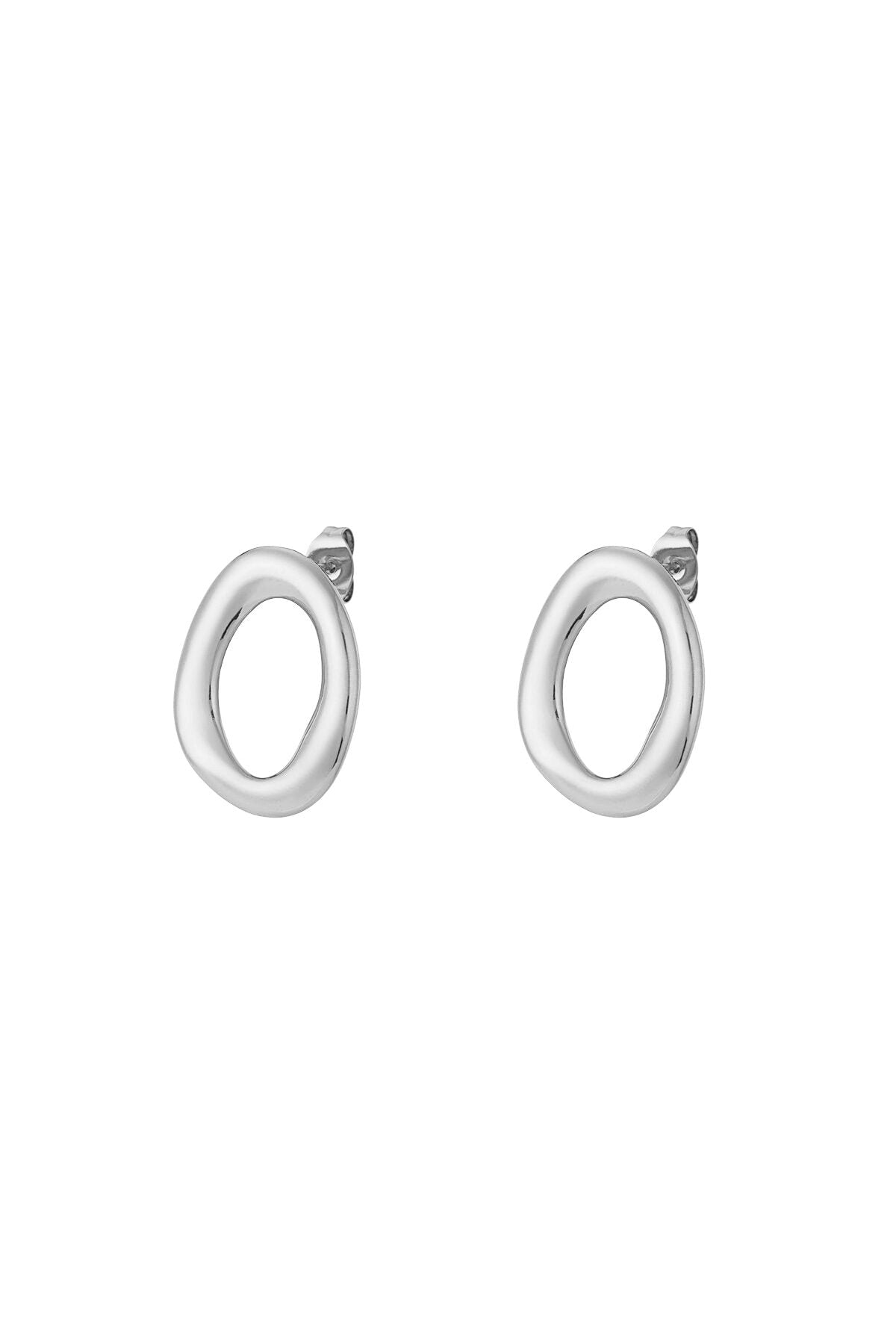 Elegant 14K Gold Plated Irregular Stud Earrings