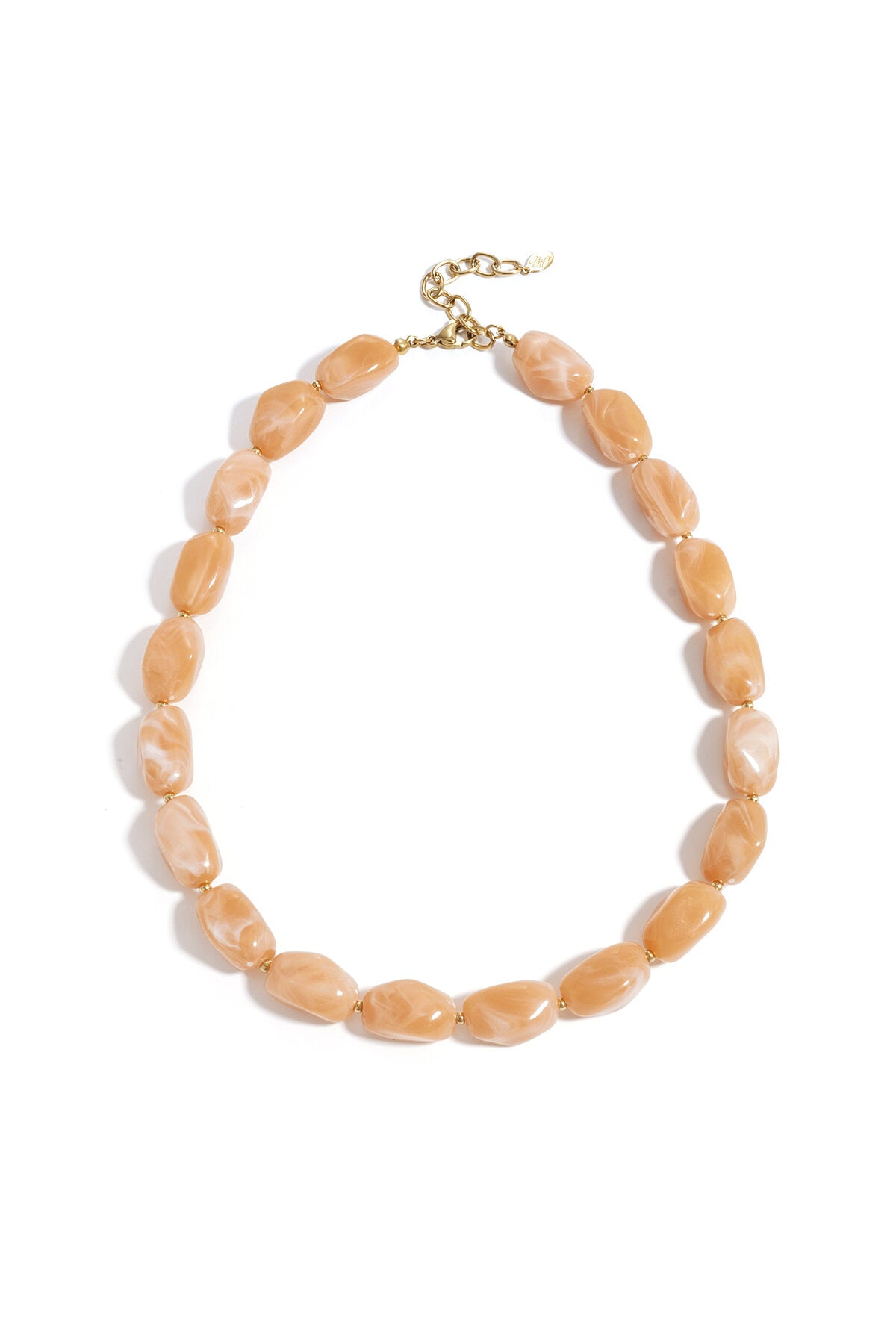 Ketting wit/gebroken wit acryl