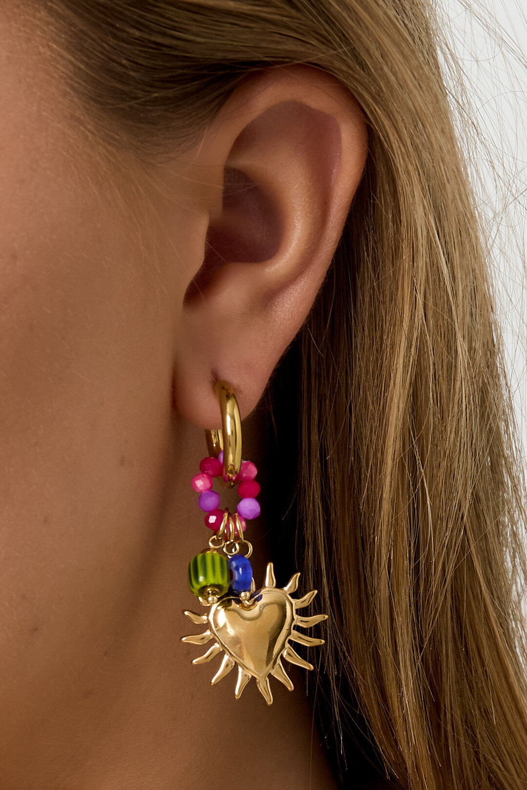Elegant Heart Shaped Drop Earrings for Daily Wear