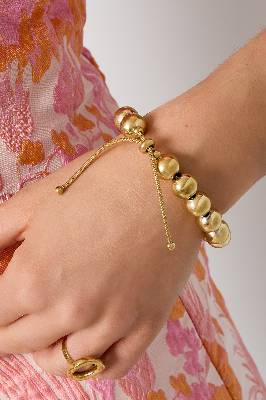 Elegant Stainless Steel Beaded Bracelets for Women