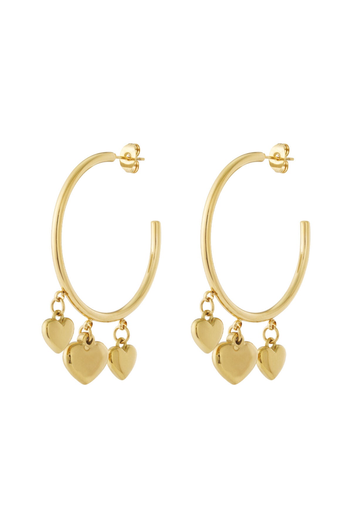 Stylish Heart Hoop Earrings for Everyday Wear