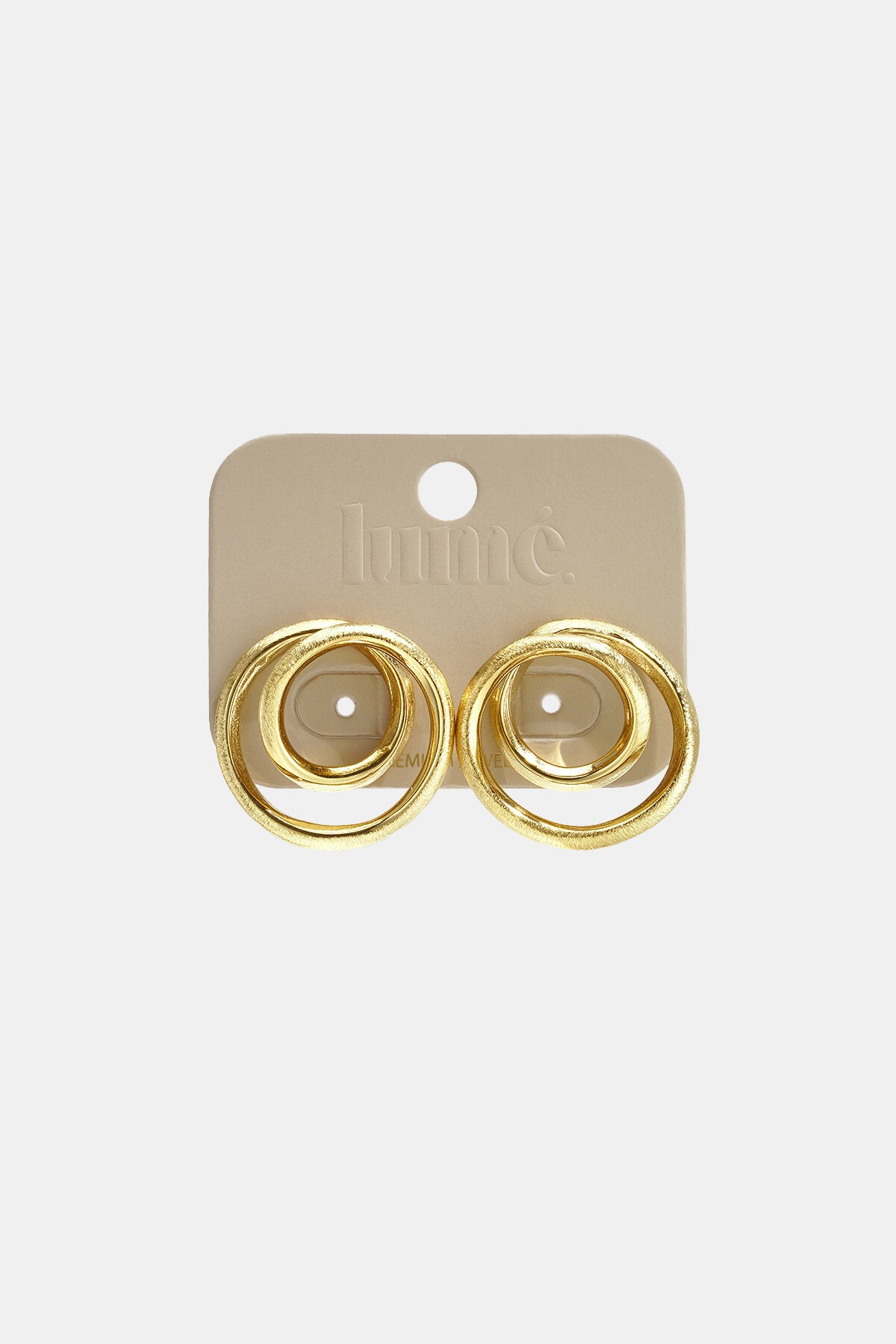Elegant Gold Circle Stud Earrings for Everyday Wear