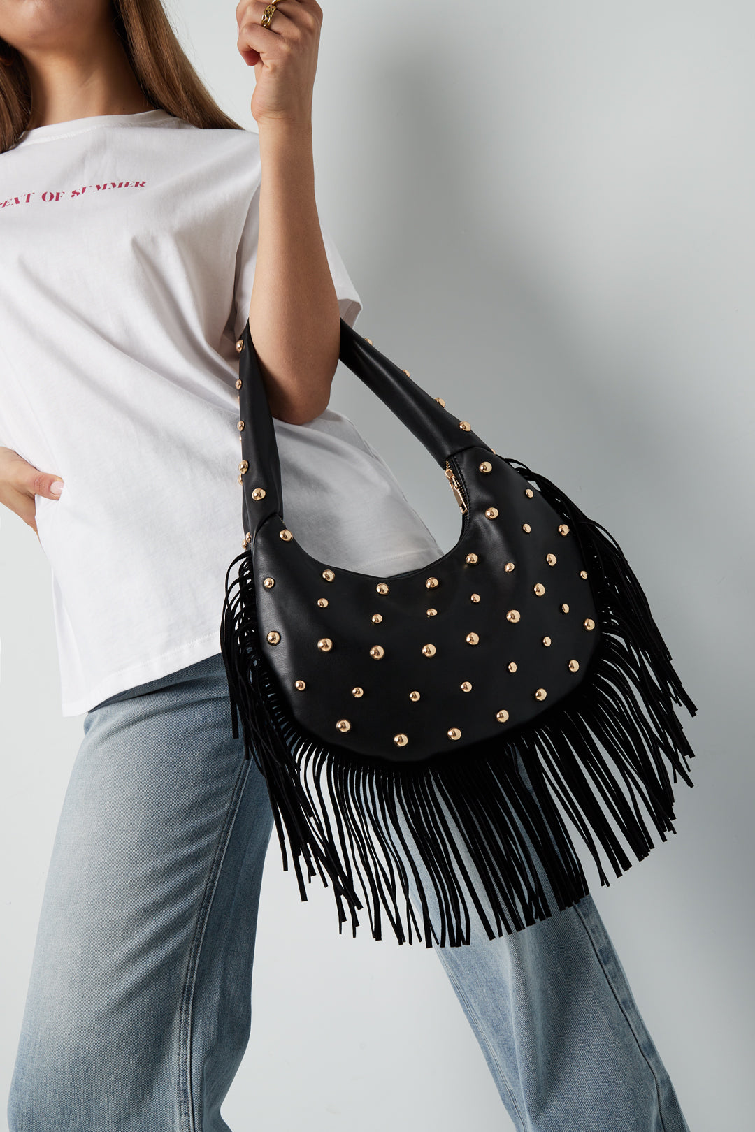 Stylish Punk Rivet Tote for Fall/Winter