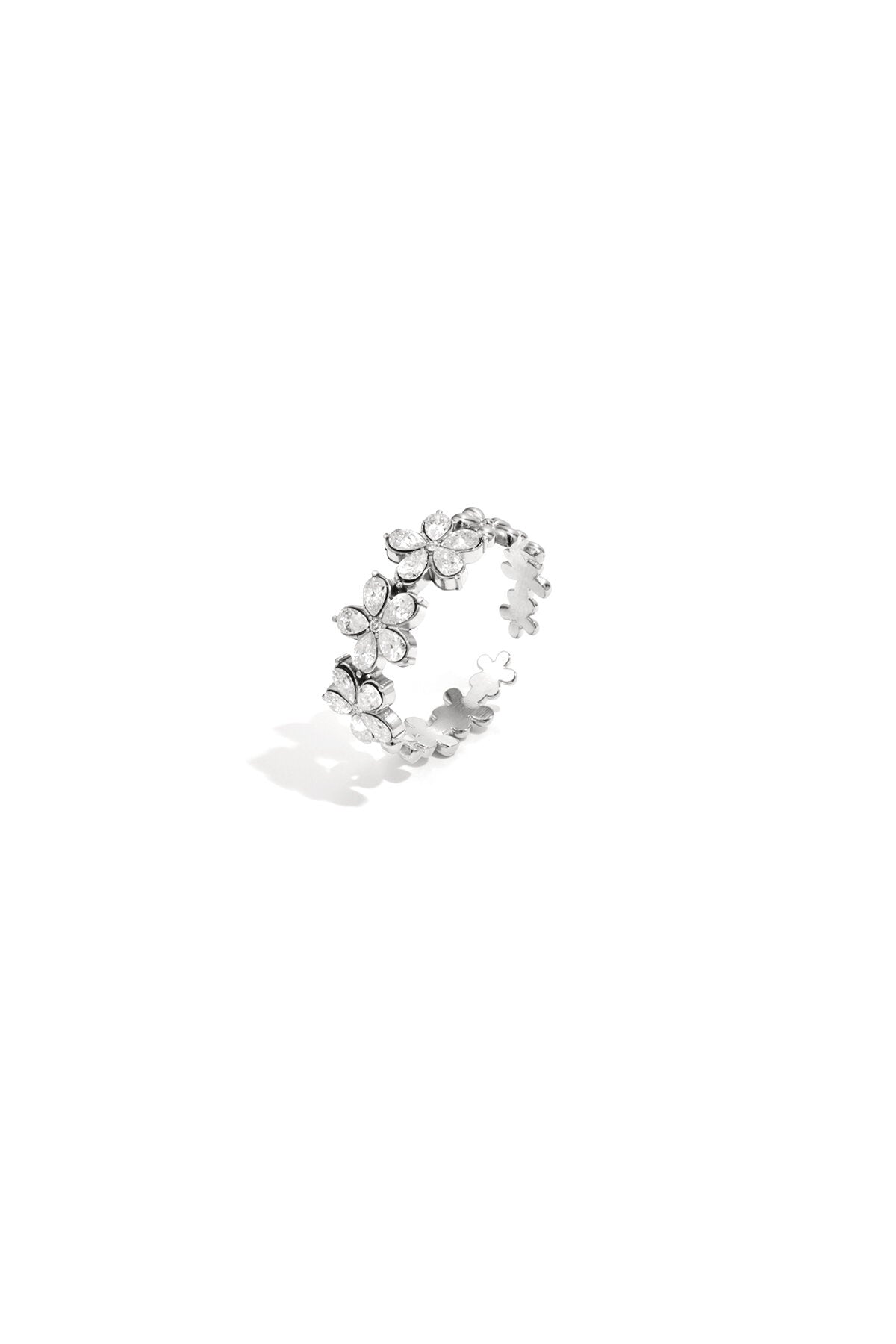 Elegant Adjustable Rhinestone Ring - All Fit